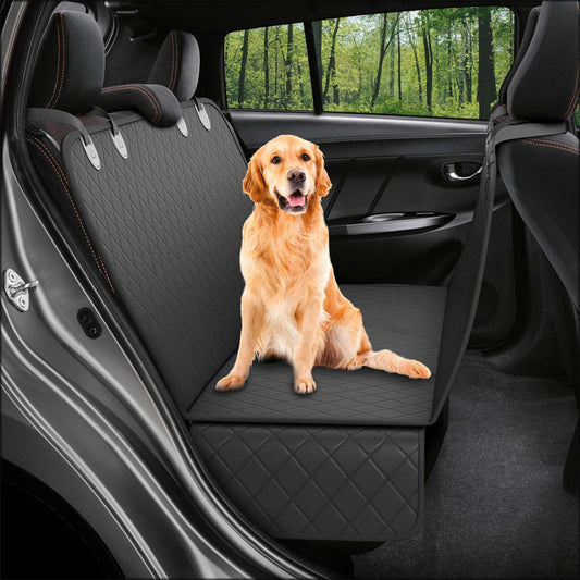 Car dog pad anti-dirty waterproof car pet rear row pad orange side dog car mat car rear seat pet pad