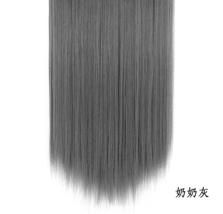 Female wig U-shaped half head hood 7 card long chemical straight hair wig