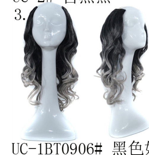 U-shaped half headgear wig female mid-length large wave pear flower roll midpoint realistic natural fluffy long curly hair headgear