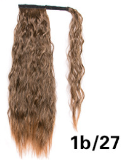 AISI BEAUTY Long Curly Ponytail Natural Wrap On Clip Hair Extensions for Women False Hair Horse Tail Synthetic Hair Piece