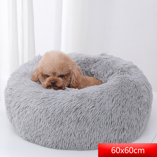 Pet supplies cross-border kennel cat nest round long-haired dog mat autumn and winter nest pad cat mattress pet nest