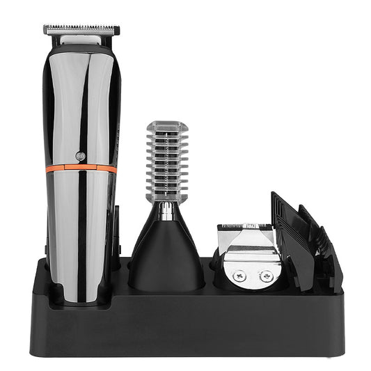 Cross-border multifunctional hair clipper six-in-one electric clipper razor washable waterproof razor nose hair trimmer set