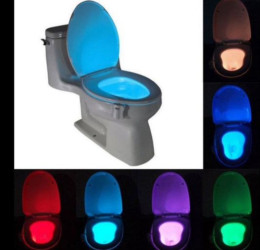 8 color new toilet induction lamp hanging human toilet induction toilet light Creative hot LED night light