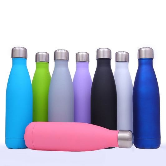 Akkoki 500ml Thermos Bottle For Water Double-Wall Insulated Vacuum Flask Stainless Steel Cup Sports Drinkware Water Bottles