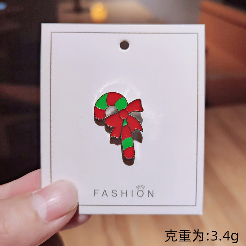 Christmas elk cute Japanese style brooch personalized metal badge pin accessories cartoon collar clothing trinkets