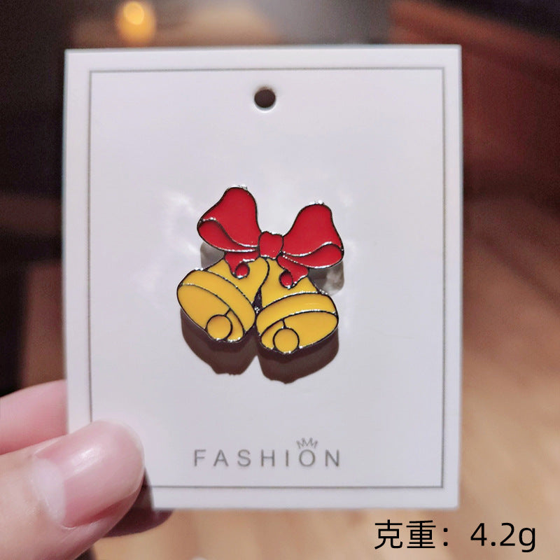 Christmas elk cute Japanese style brooch personalized metal badge pin accessories cartoon collar clothing trinkets