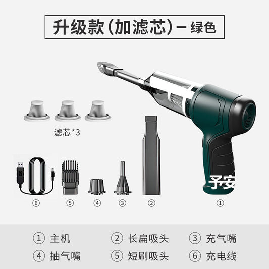 New three-in-one car vacuum cleaner small wireless vacuum blower for cars high suction mini handheld vacuum cleaner