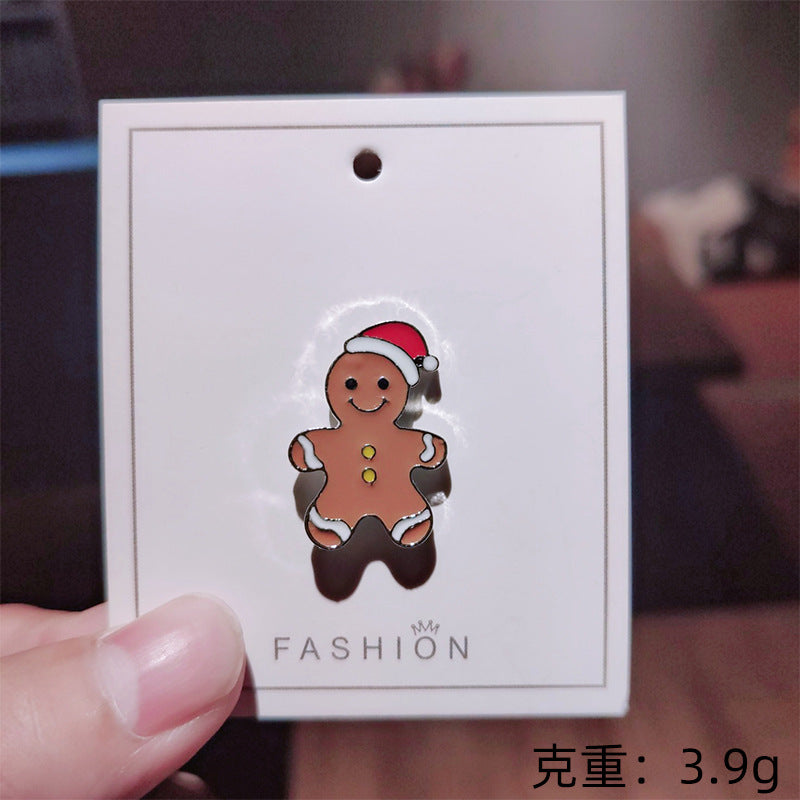 Christmas elk cute Japanese style brooch personalized metal badge pin accessories cartoon collar clothing trinkets