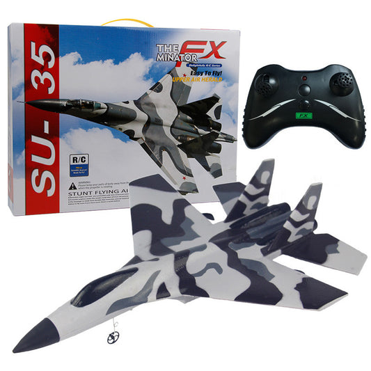 SU35 fixed-wing stealth combat reconnaissance aircraft F22 remote control gliding hand-thrown foam toy electric aircraft model